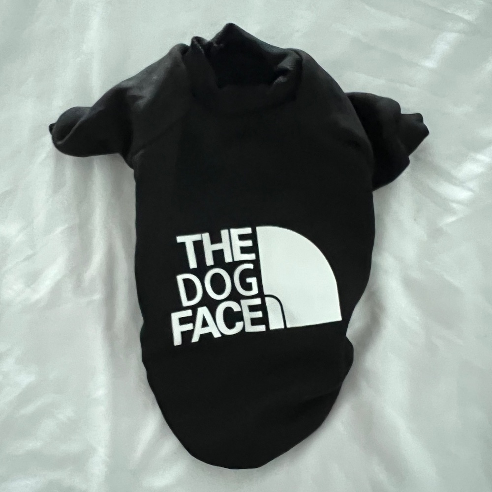 THE DOG FACE HOODIE BLACK (VARIOUS SIZES)